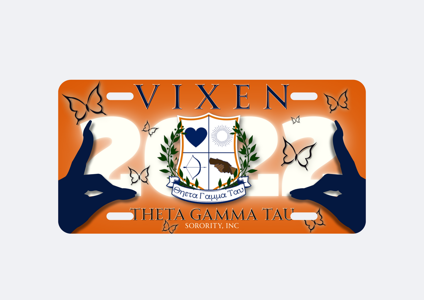Theta Gamma Tau - License Plate
