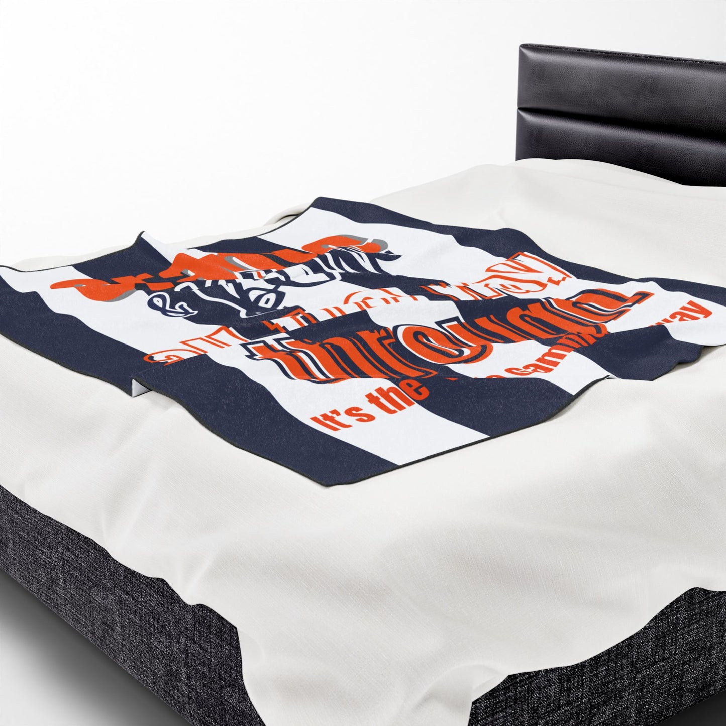 Theta Gamma Tau - Orange & Blue plush blanket