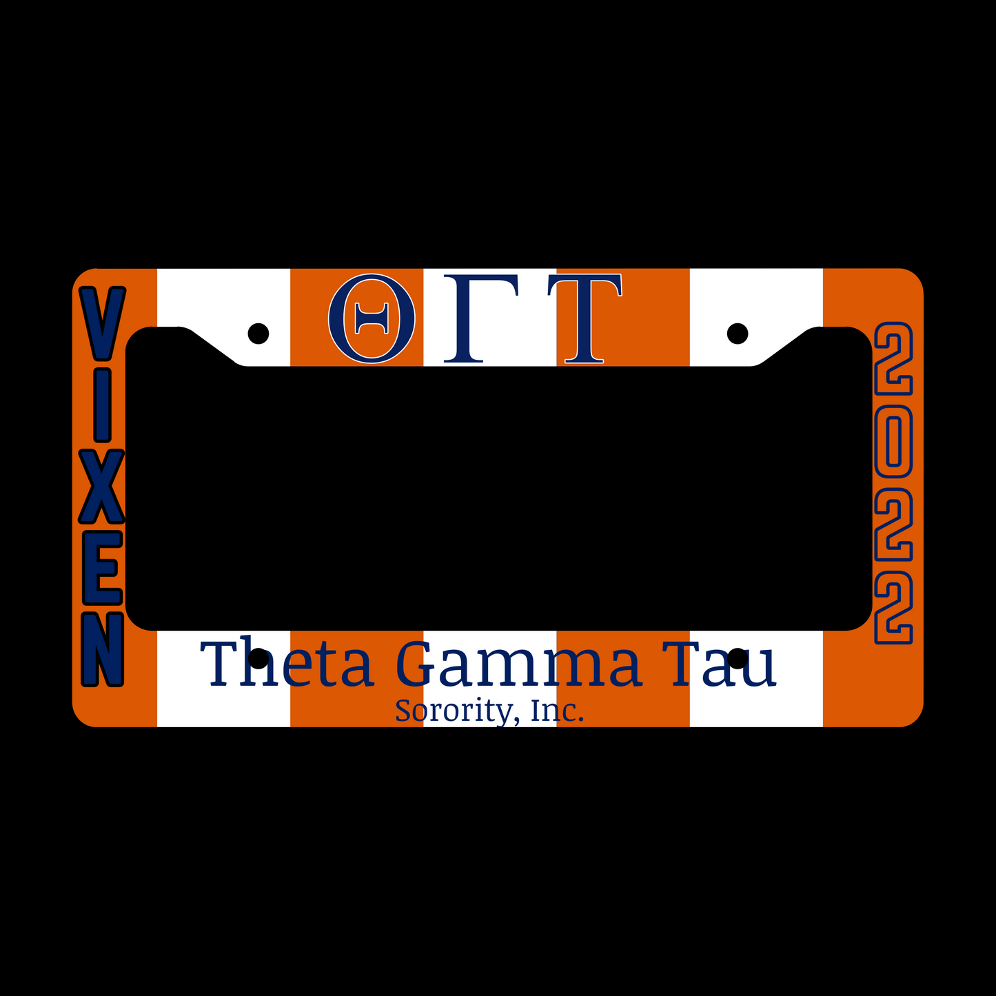 Theta Gamma Tau - License Plate Frame