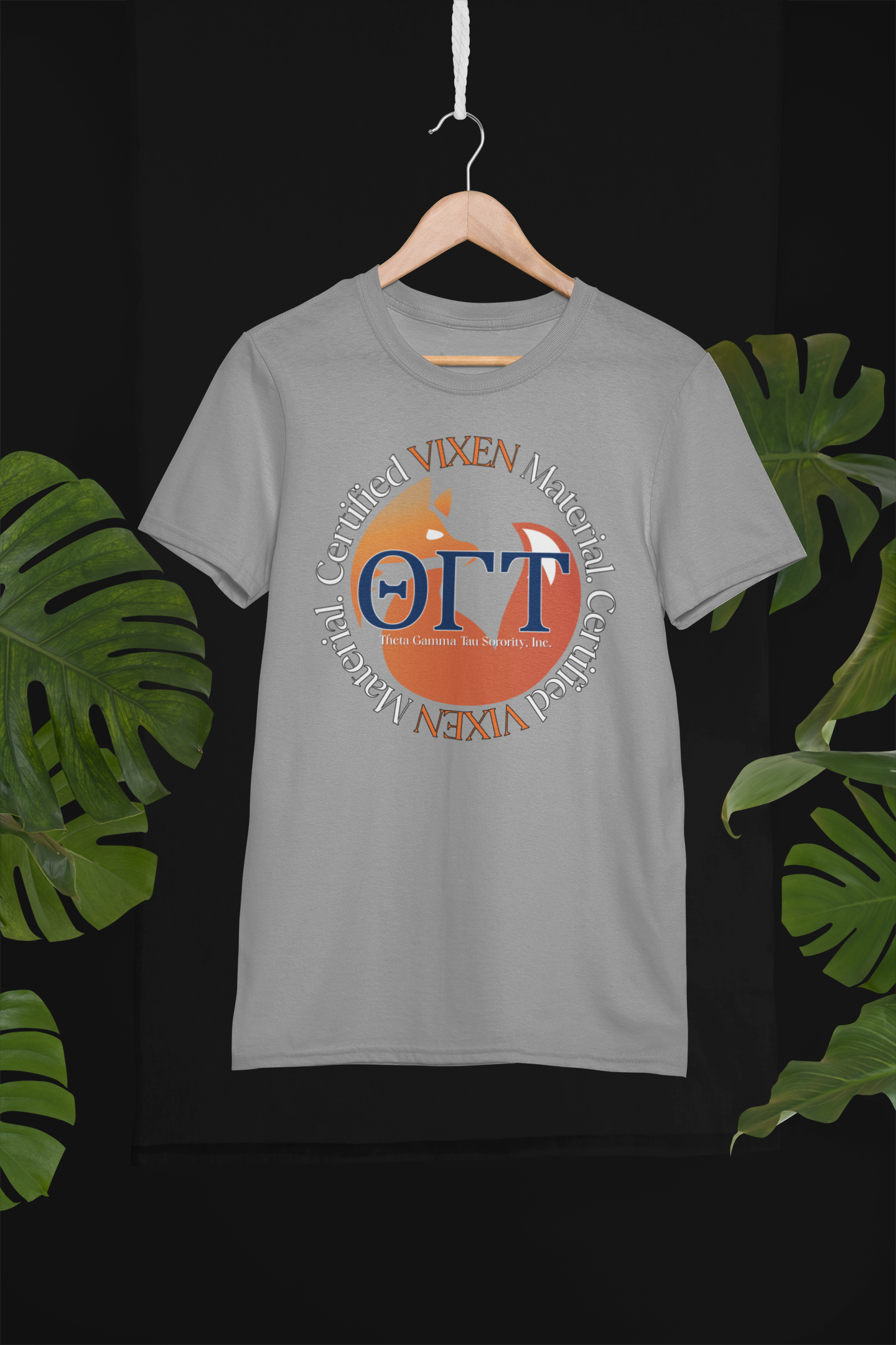 Theta Gamma Tau Sorority Inc - Certified Vixen Material T-shirt