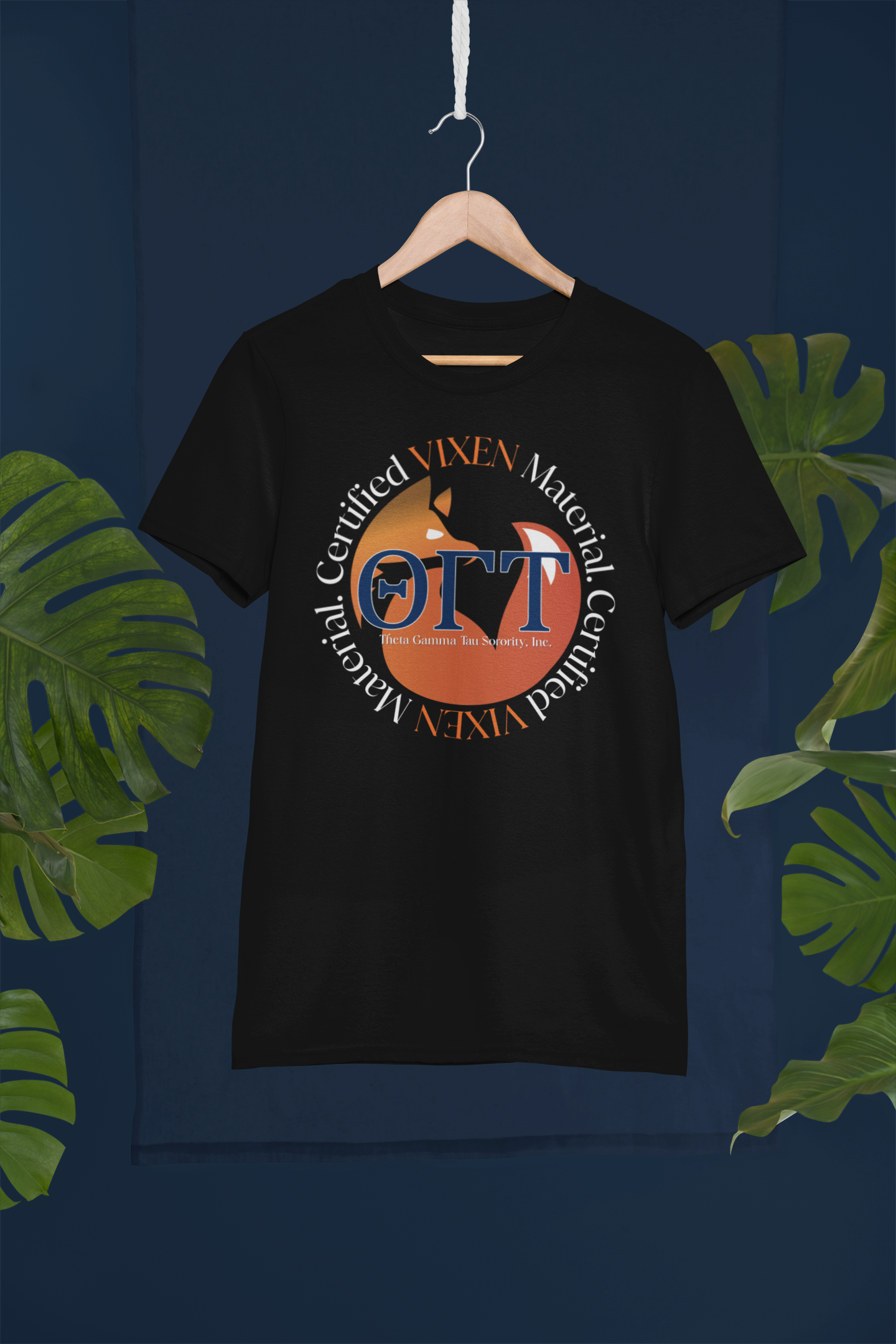 Theta Gamma Tau Sorority Inc - Certified Vixen Material T-shirt
