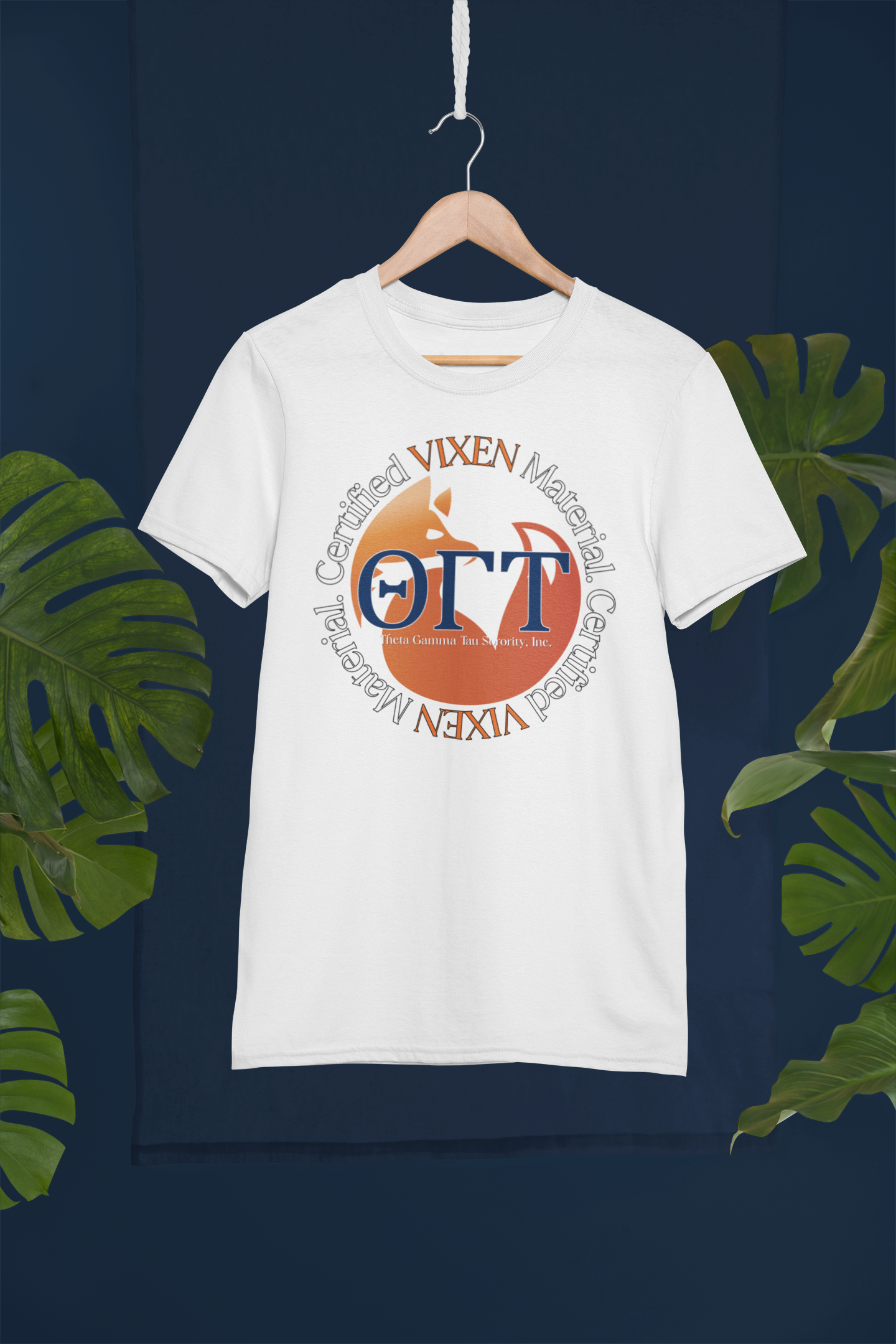 Theta Gamma Tau Sorority Inc - Certified Vixen Material T-shirt