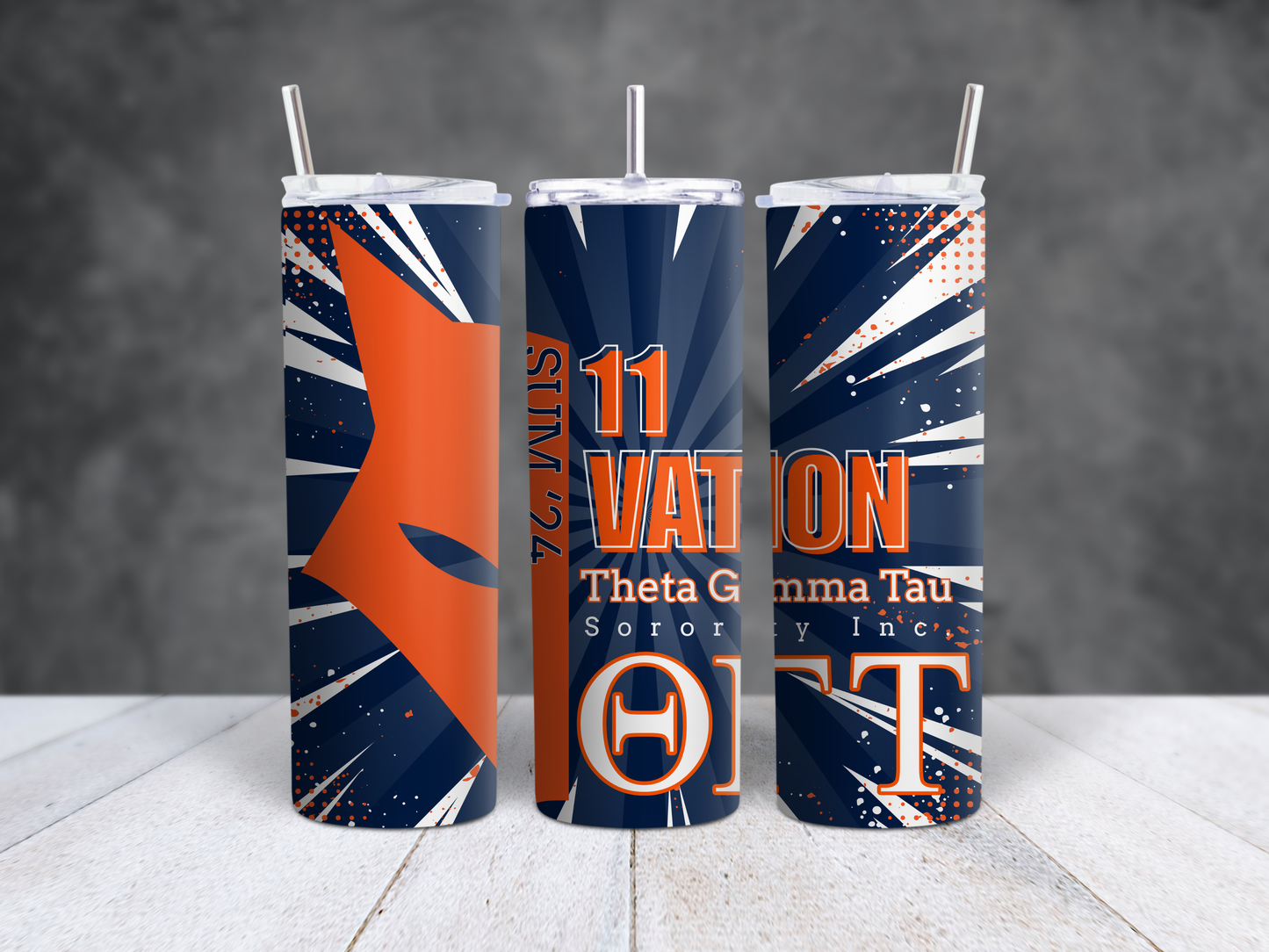 Theta Gamma Tau Sorority Inc. - REP YOUR LINE tumbler