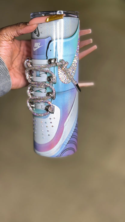 Bling kicks tumbler - Light pastel gradient