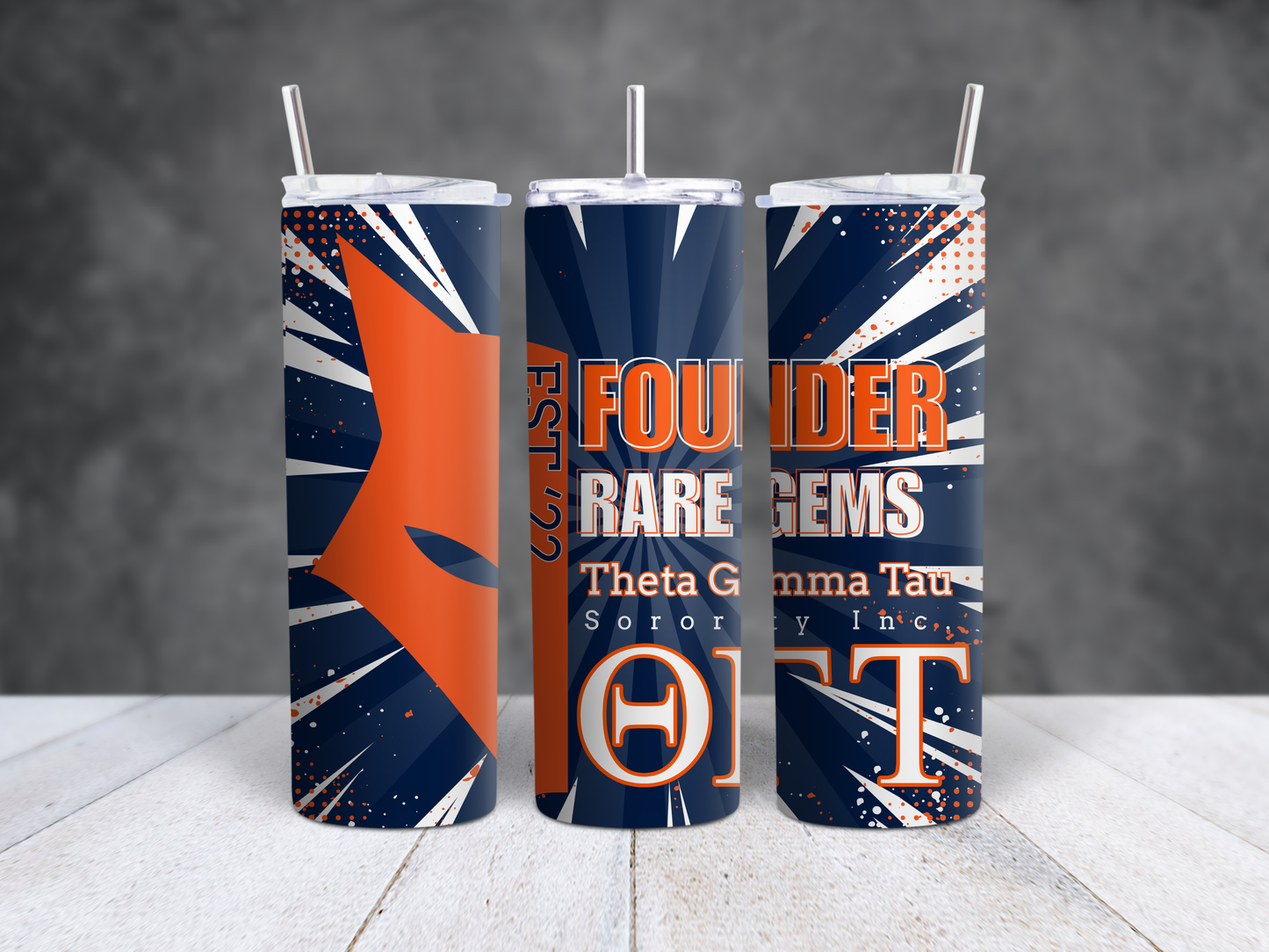 Theta Gamma Tau Sorority Inc. - REP YOUR LINE tumbler