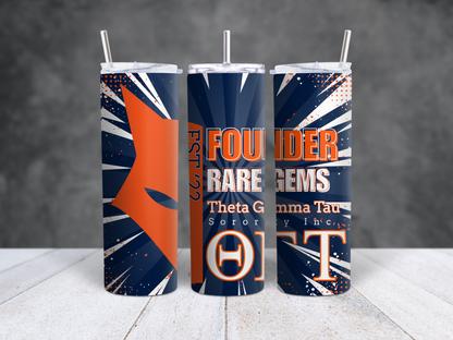 Theta Gamma Tau Sorority Inc. - REP YOUR LINE tumbler