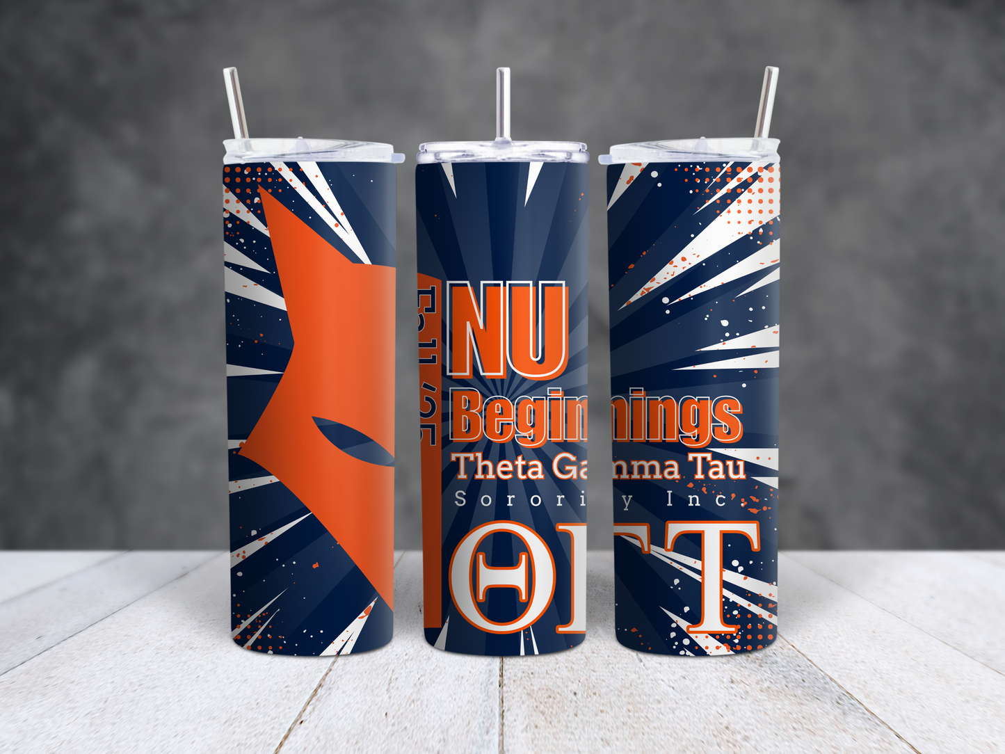 Theta Gamma Tau Sorority Inc. - REP YOUR LINE tumbler
