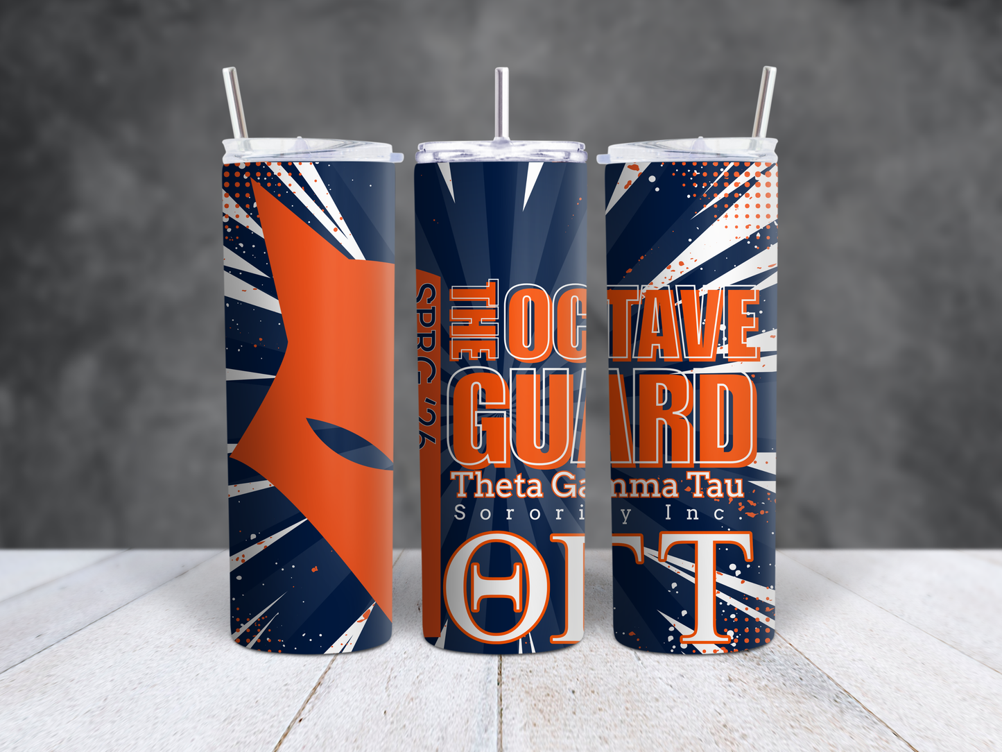 Theta Gamma Tau Sorority Inc. - REP YOUR LINE tumbler