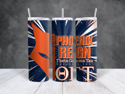 Theta Gamma Tau Sorority Inc. - REP YOUR LINE tumbler