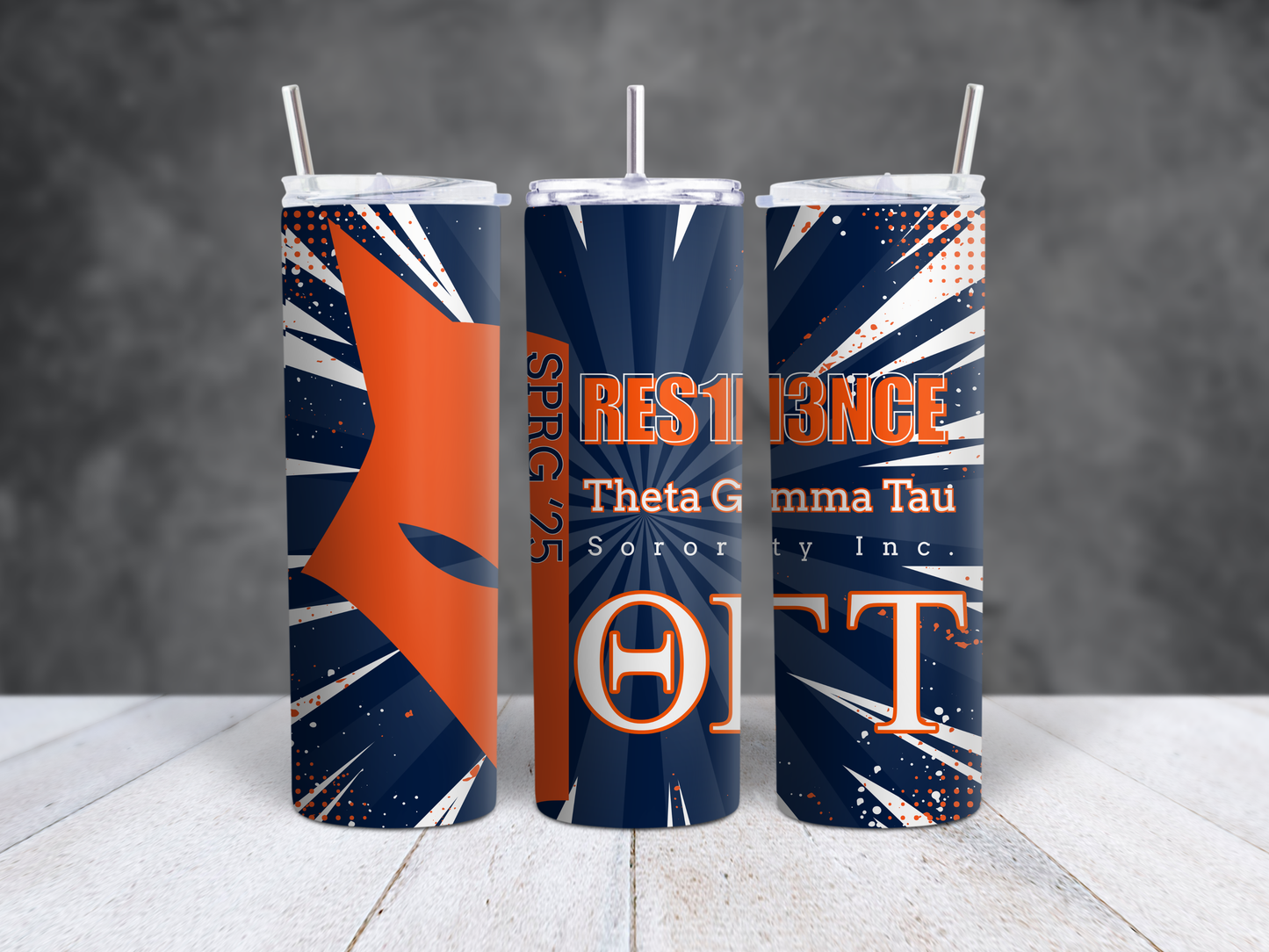 Theta Gamma Tau Sorority Inc. - REP YOUR LINE tumbler