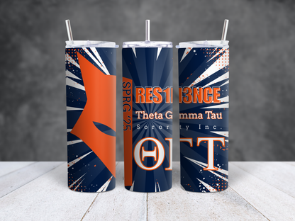 Theta Gamma Tau Sorority Inc. - REP YOUR LINE tumbler