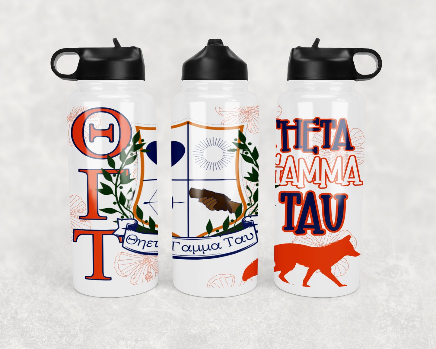 Theta Gamma Tau Sorority Inc. - Vixen Crest Water Bottle