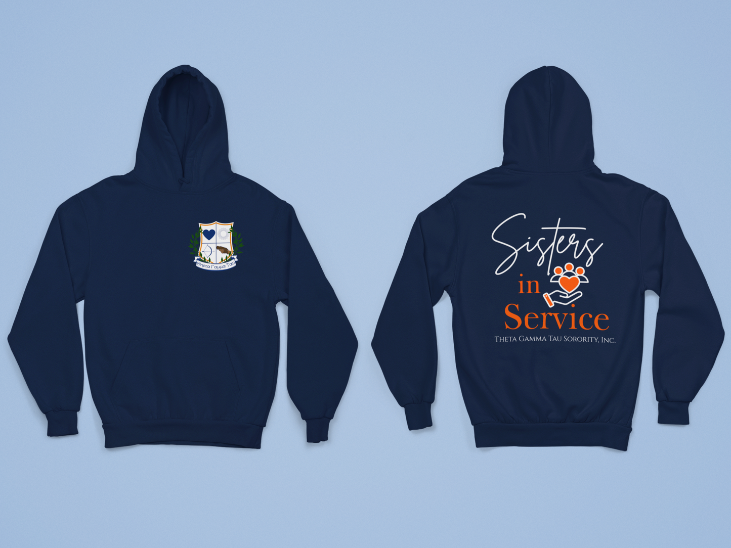 Theta Gamma Tau Sorority Inc - Sisters In Service Hoodie
