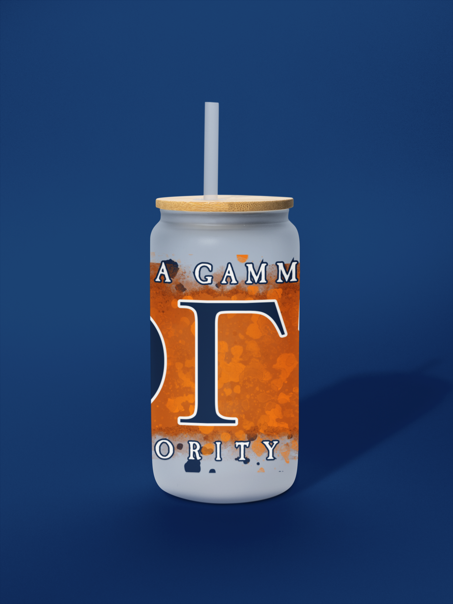 Theta Gamma Tau - TGT Splash Glass Can tumbler